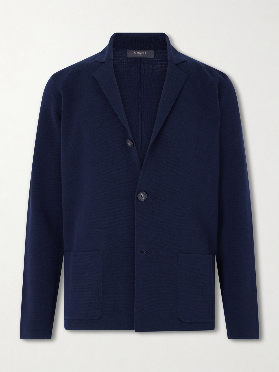 Slowear Cotton-crepe Blazer In Blue