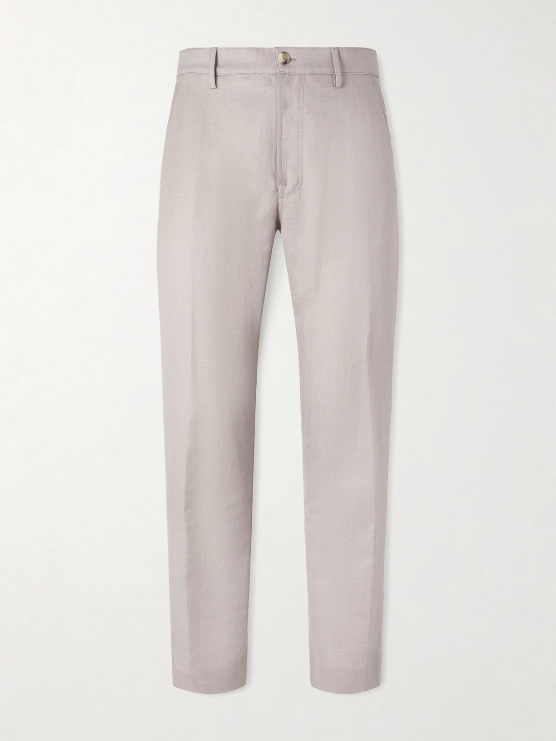 Canali Straight-Leg Wool and Linen-Blend Twill Suit Trousers IT 60