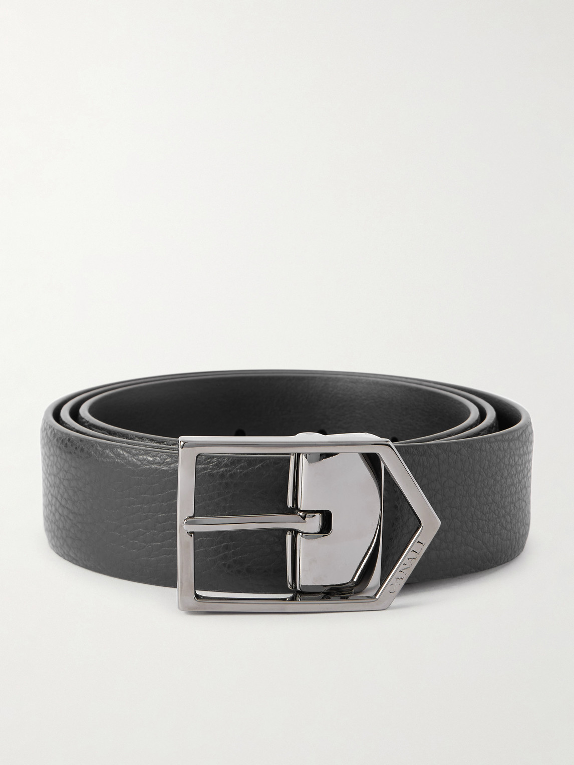 Canali 3.5cm Leather Belt - Men