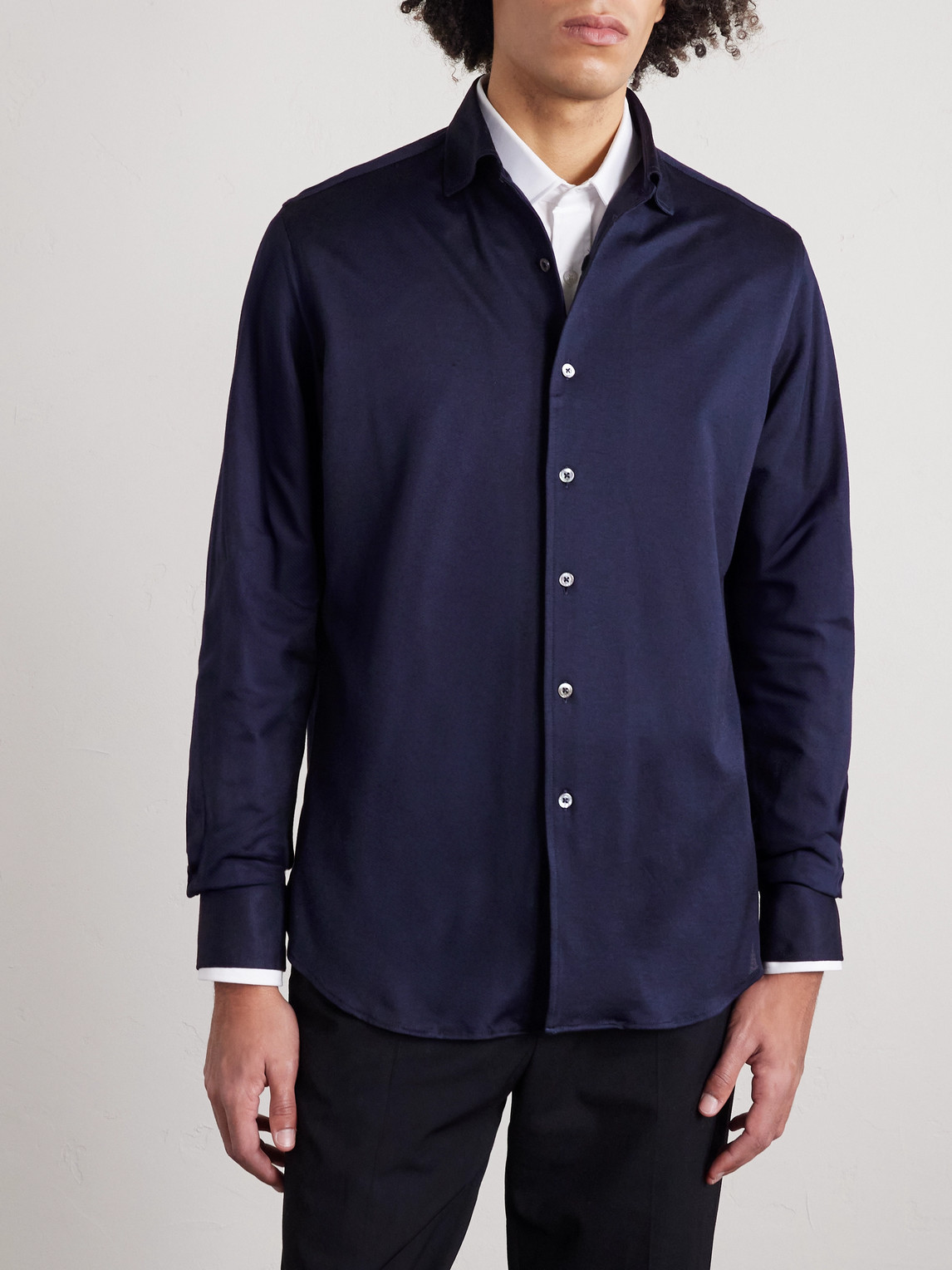 Cotton And Lyocell-Blend Shirt