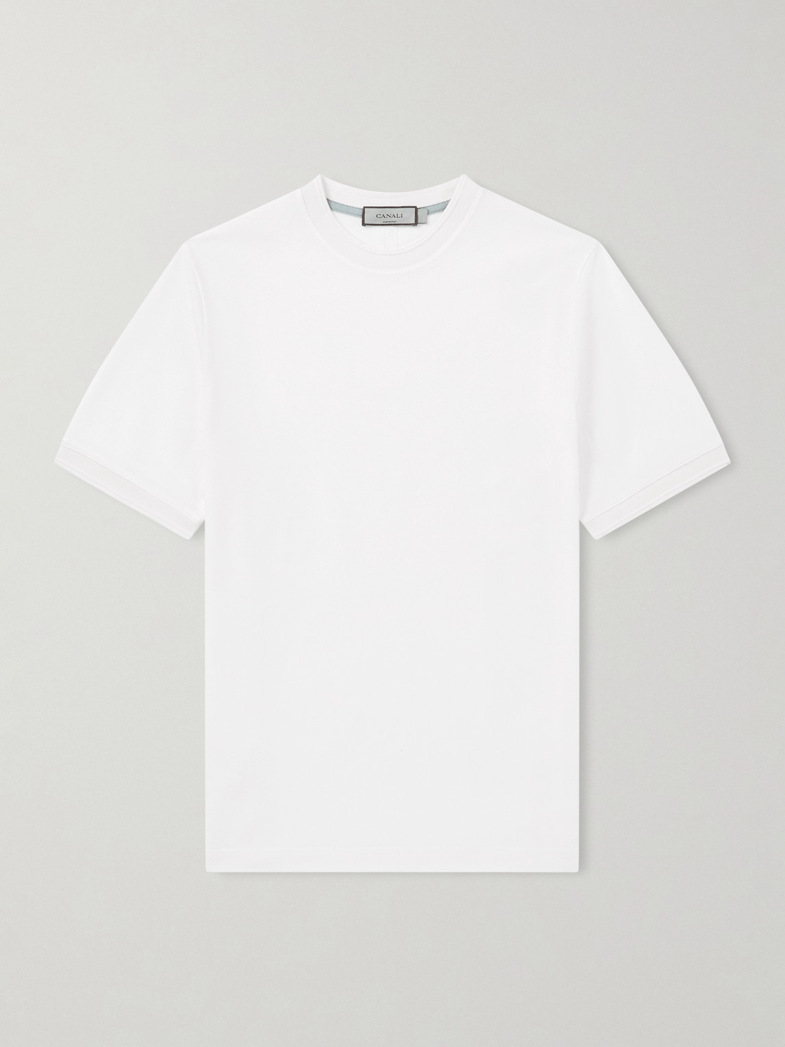 Canali Cotton-Piqué T-Shirt - Men