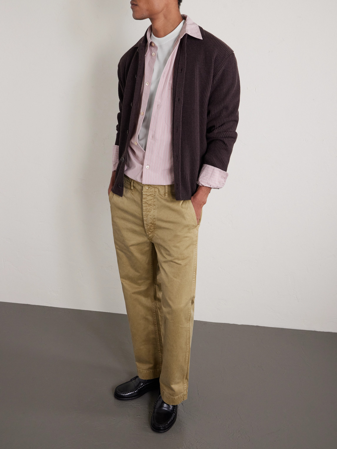 Canali White Microstructured Cotton T-shirt With Closed Hem