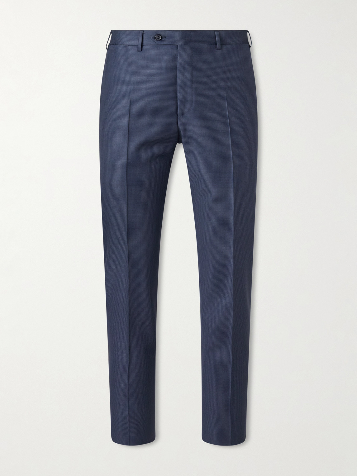 Canali Slim-Fit Tapered Puppytooth Wool Suit Trousers - Men