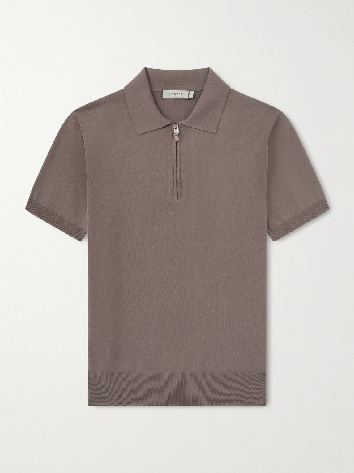 Canali Cotton-Jersey Polo Shirt - Men