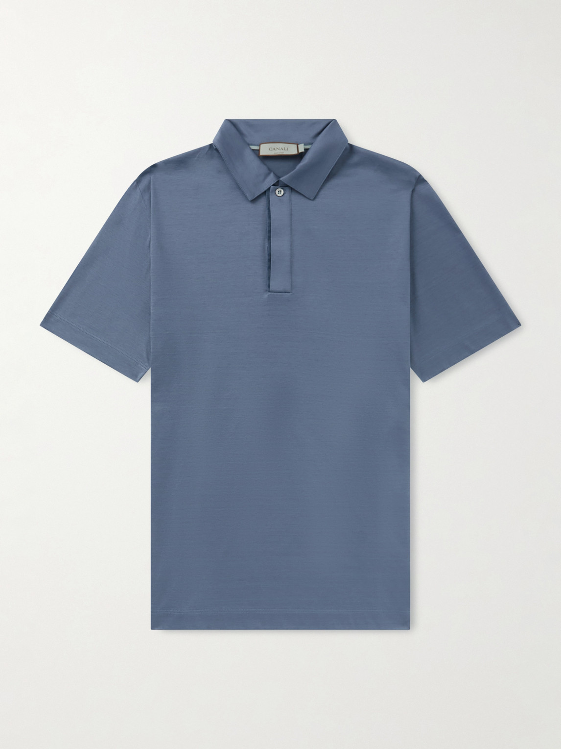 Canali Cotton-Jersey Polo Shirt - Men
