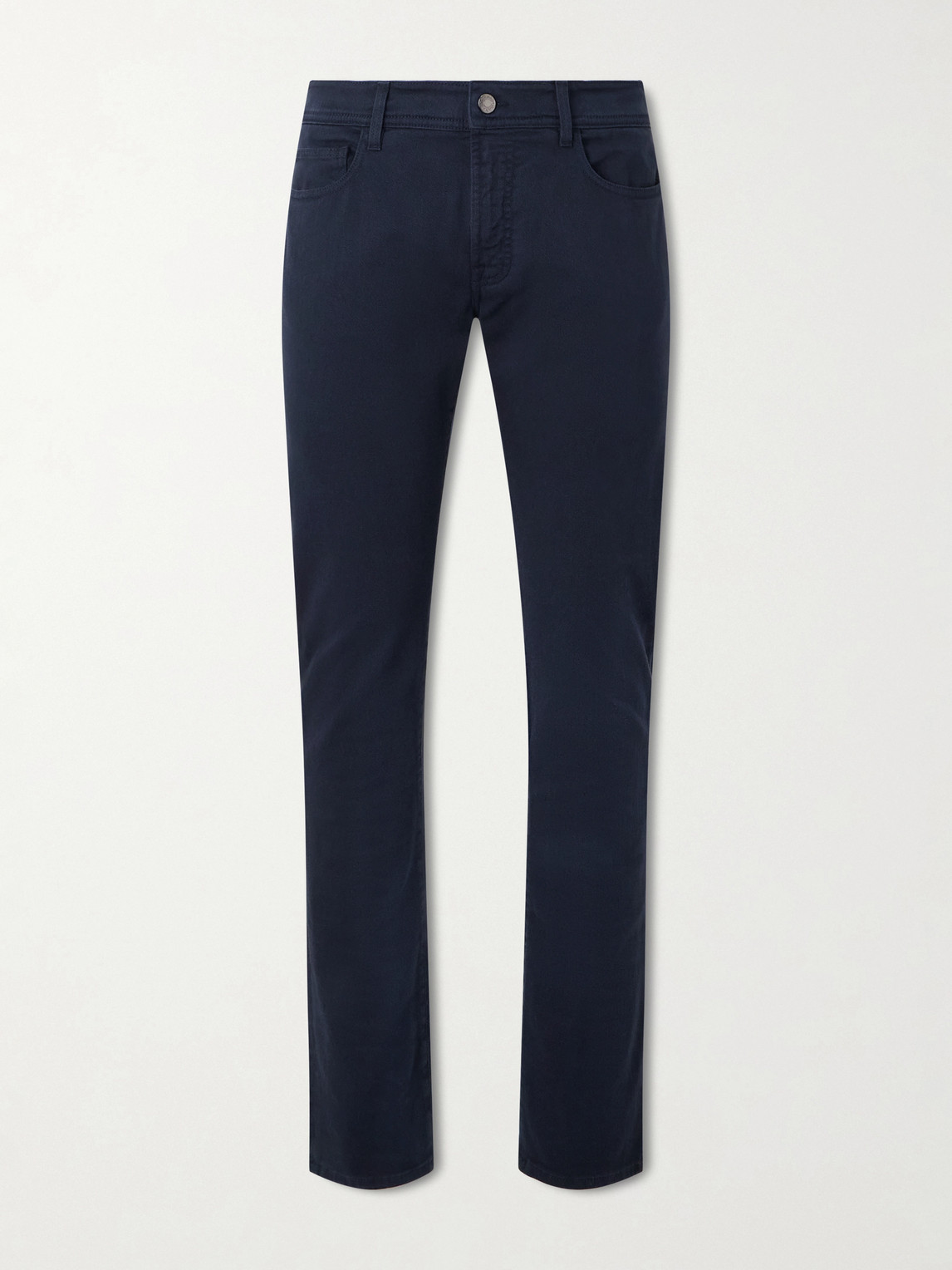 Canali Slim-fit Straight-leg Jeans In Blue
