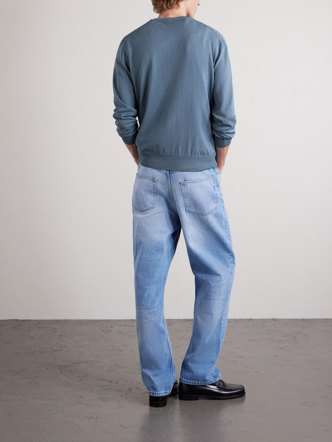  Canali - Cotton Sweater - Men - Blue - It 48 