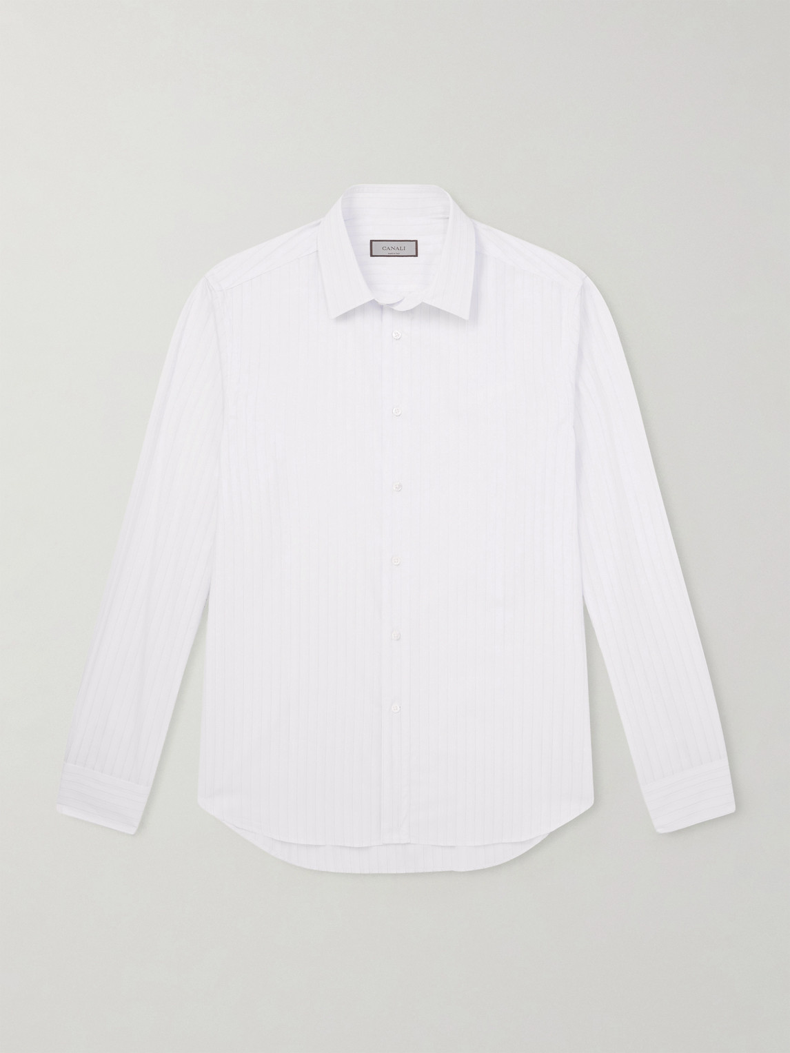 Canali Pinstriped Cotton Shirt EU 44