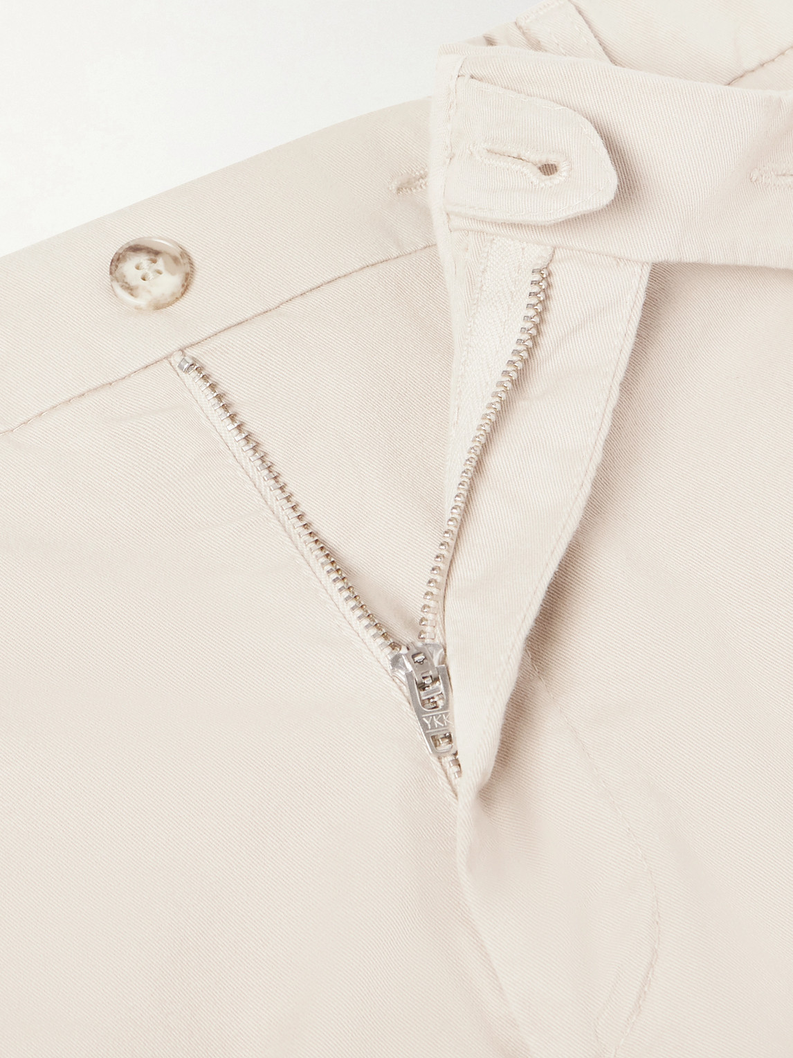 Tapered Cotton-Blend Twill Chinos