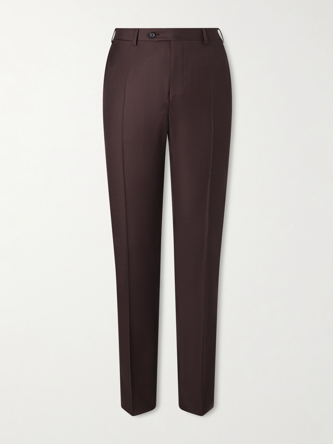 Canali Tapered Wool-Twill Suit Trousers - Men