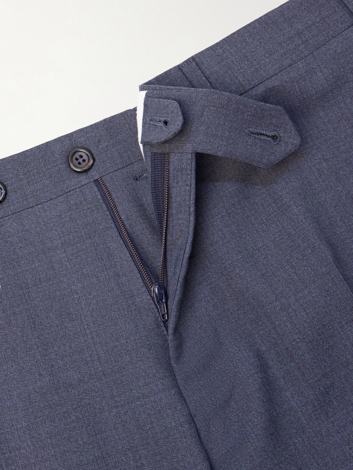 Straight-Leg Super 130S Wool Suit Trousers