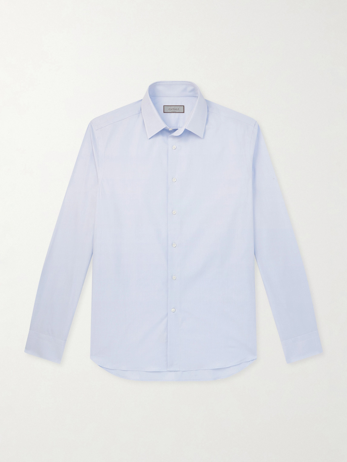 Canali Impeccabile Cutaway-Collar Cotton-Poplin Shirt EU 43