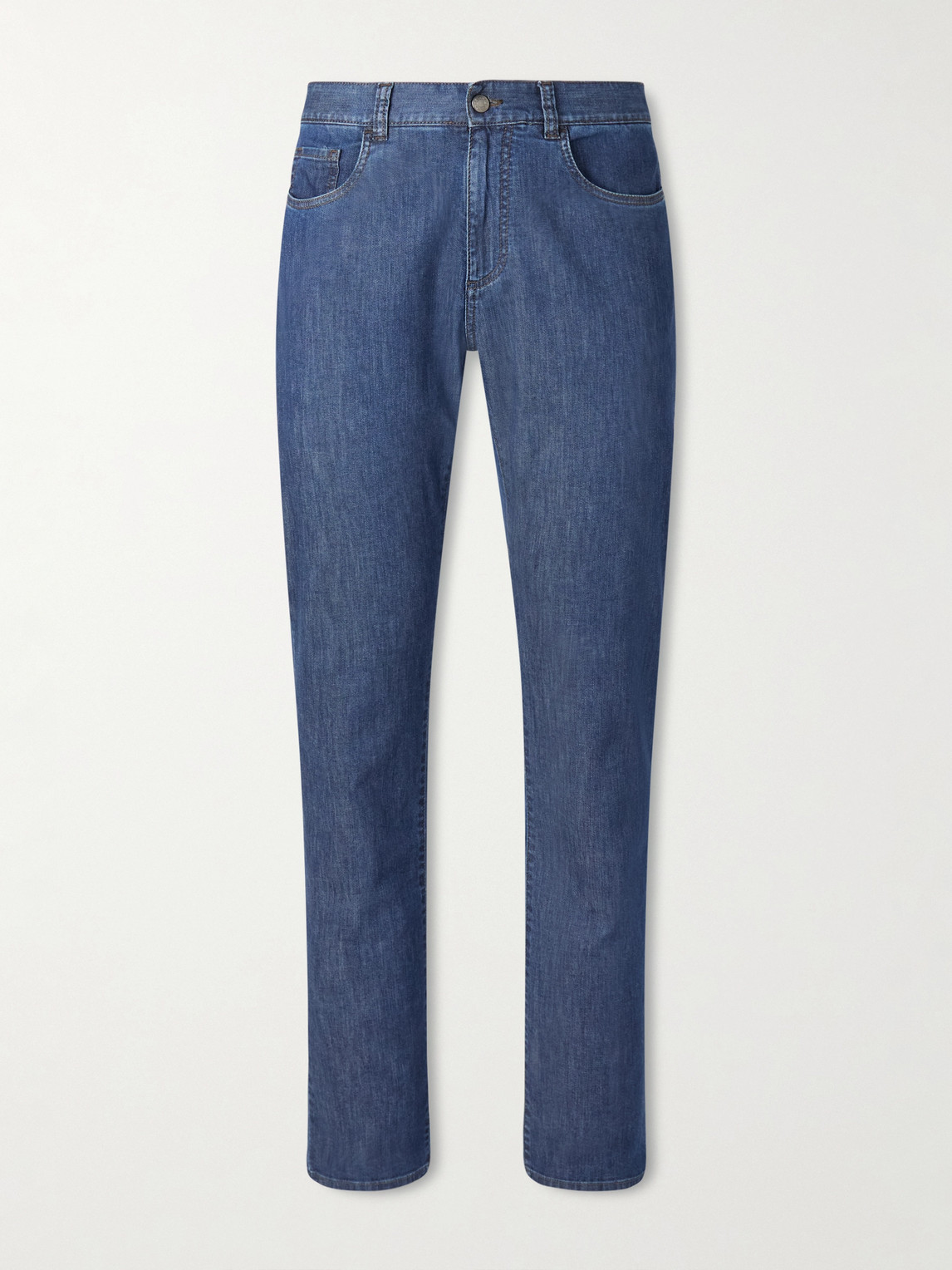 Canali Slim-Fit Straight-Leg Jeans - Men