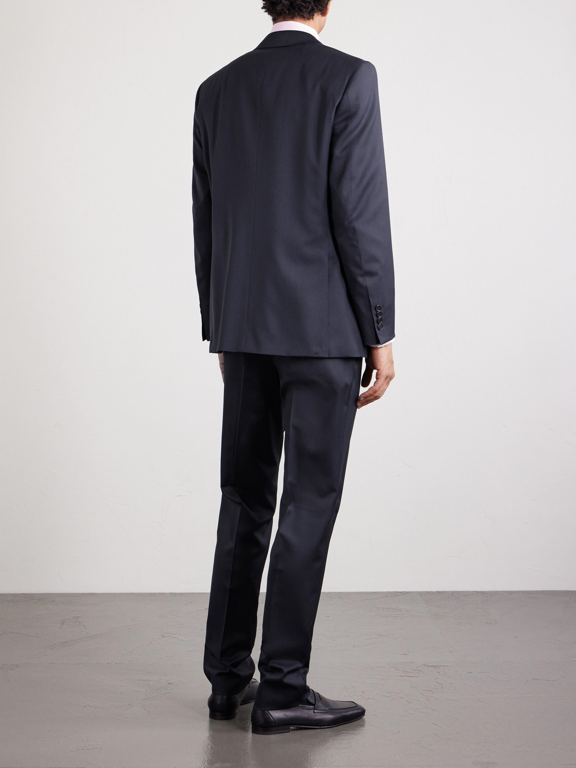  Canali - Wool Suit Jacket - Men - Blue - It 46 
