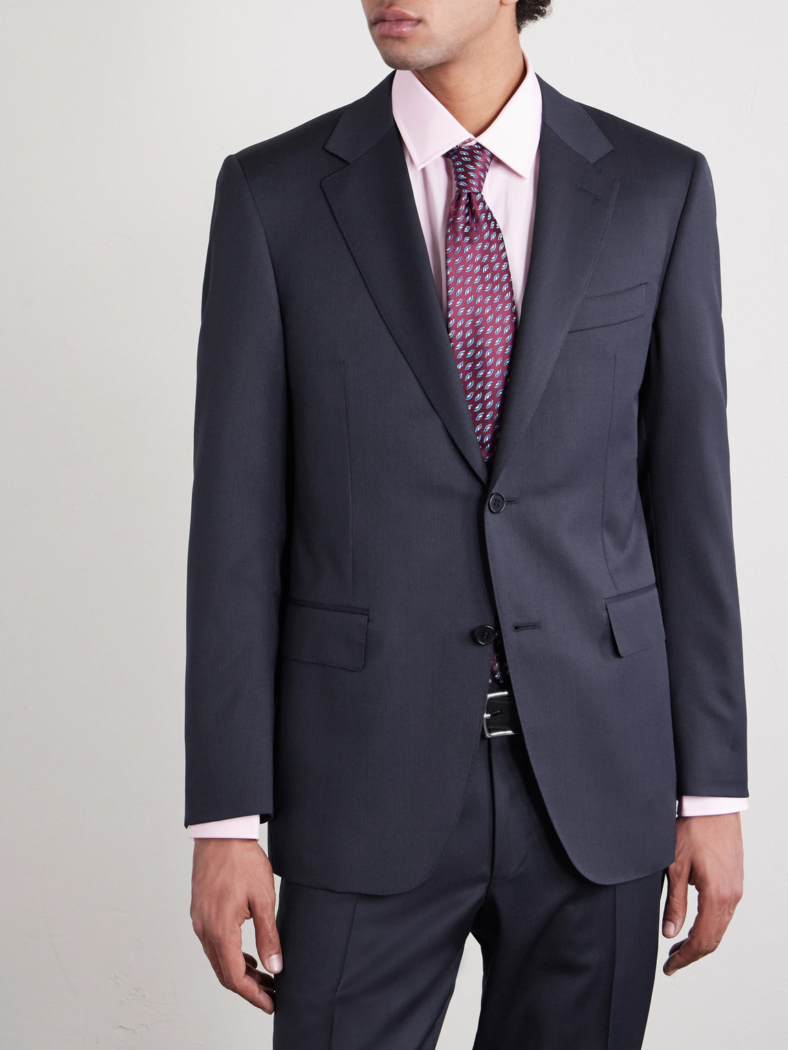  Canali - Wool Suit Jacket - Men - Blue - It 46 