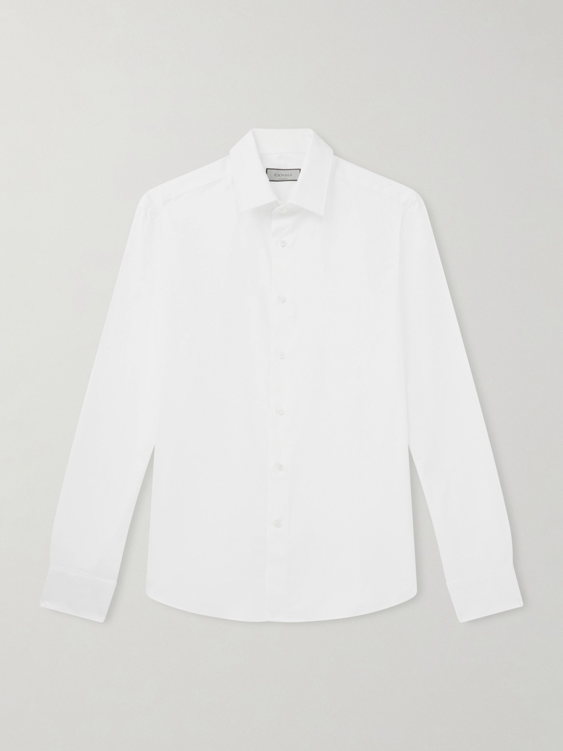 Canali Impeccabile Cutaway-Collar Cotton-Poplin Shirt - Men