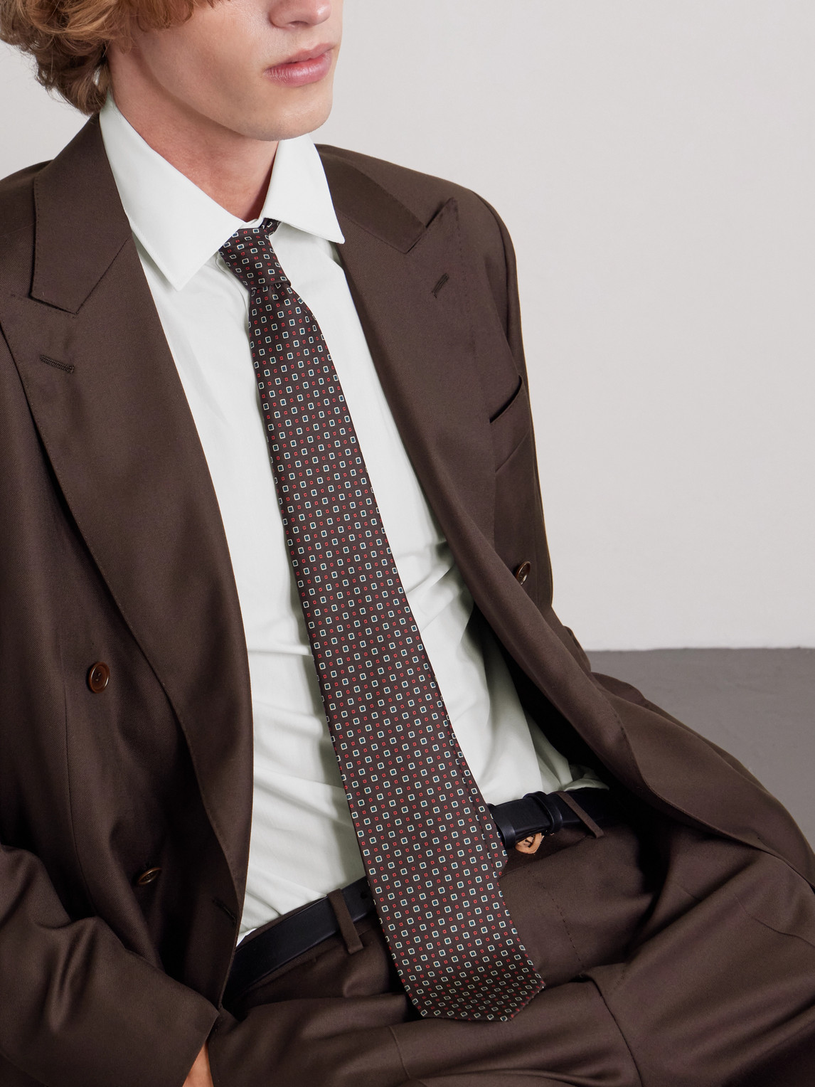 Canali Impeccabile Cutaway-collar Cotton-poplin Shirt In White