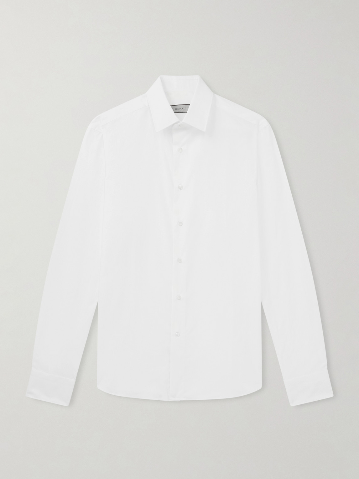 Canali Essential Cutaway-Collar Cotton-Poplin Shirt - Men
