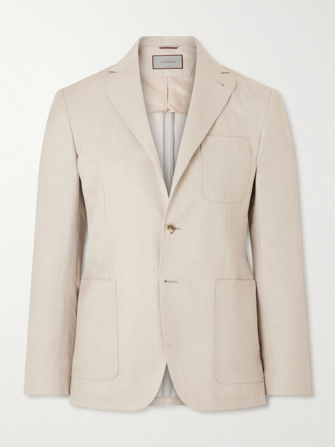 Canali Wool and Linen-Blend Blazer IT 54