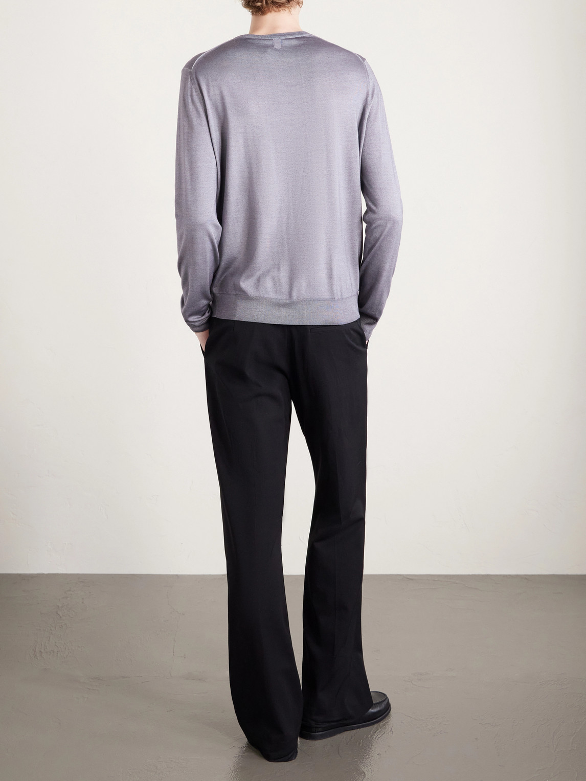  Canali - Wool And Silk-blend Sweater - Men - Gray - It 46 
