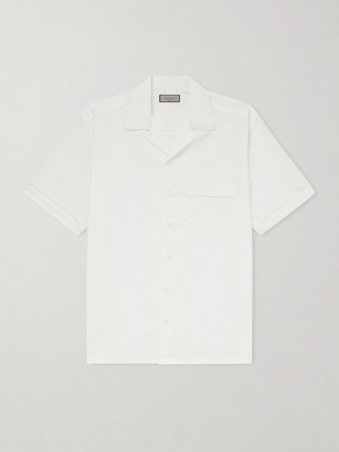 Canali Camp-Collar Cotton hirt - Men