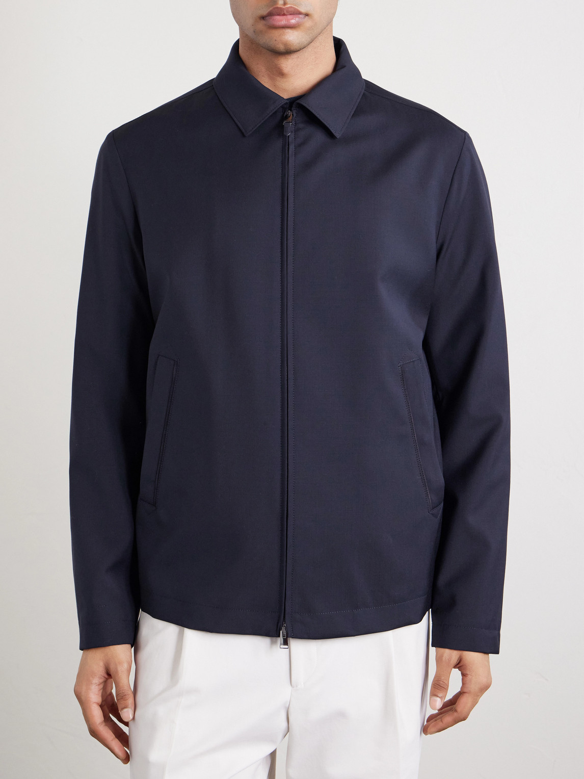  Canali - Super 120s Wool Jacket - Men - Blue - It 58 
