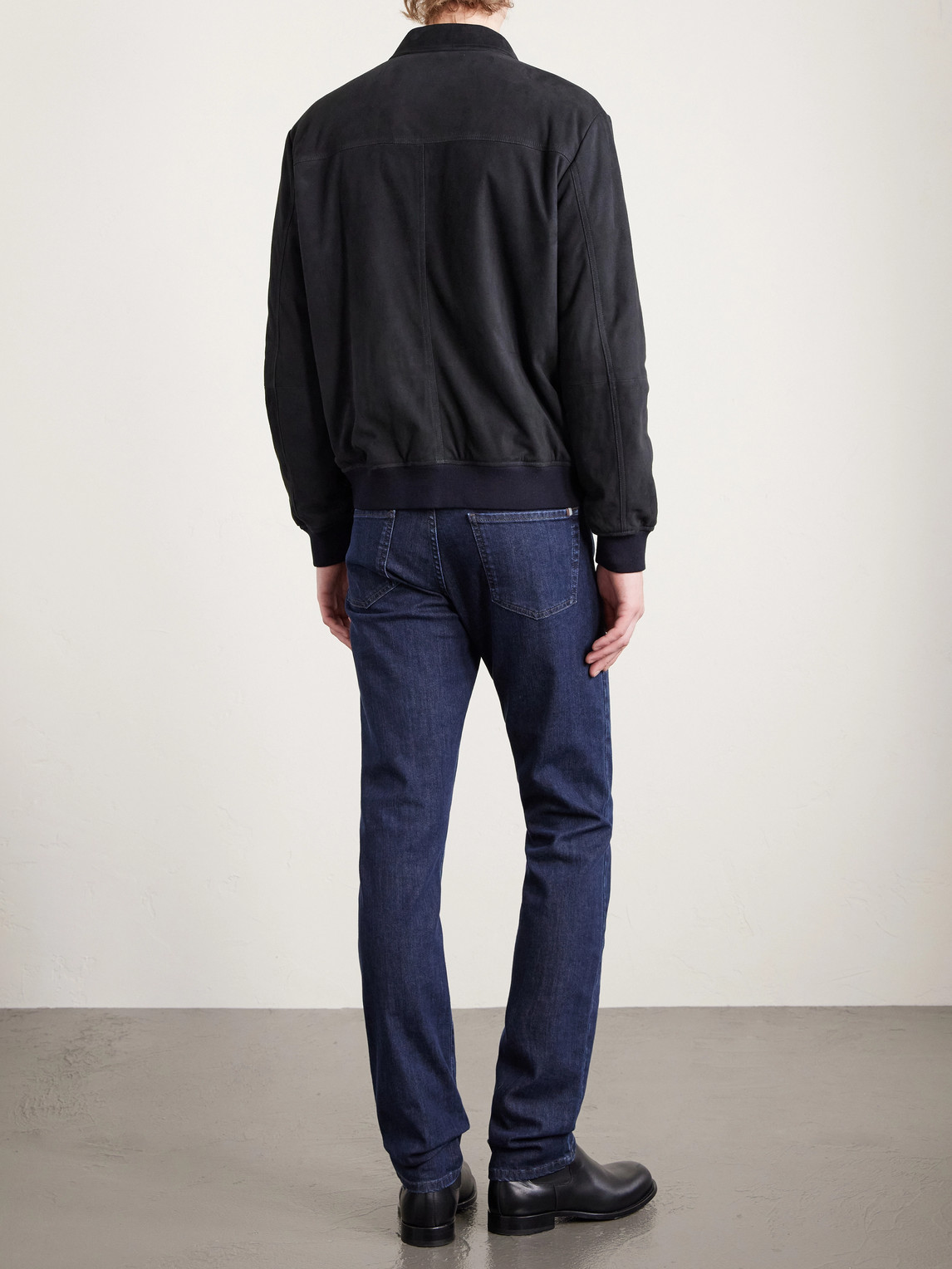  Canali - Suede Blouson Jacket - Men - Black - It 46 