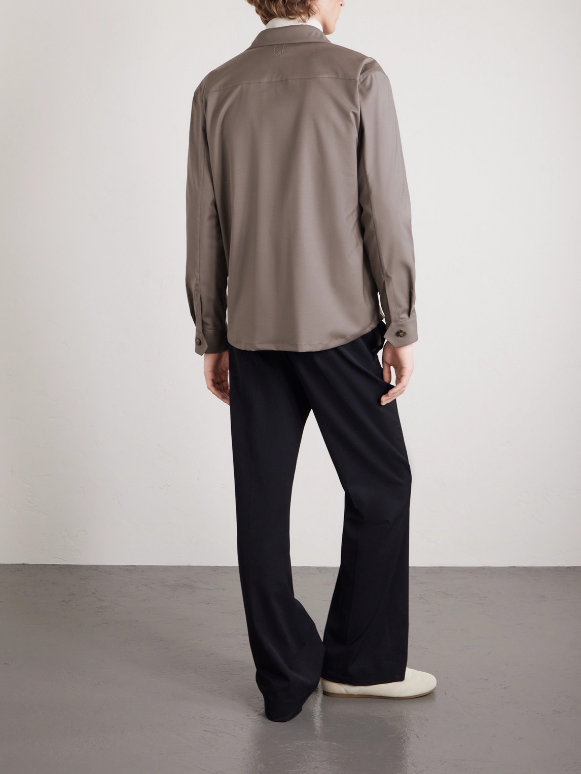 Wool-Blend Overshirt