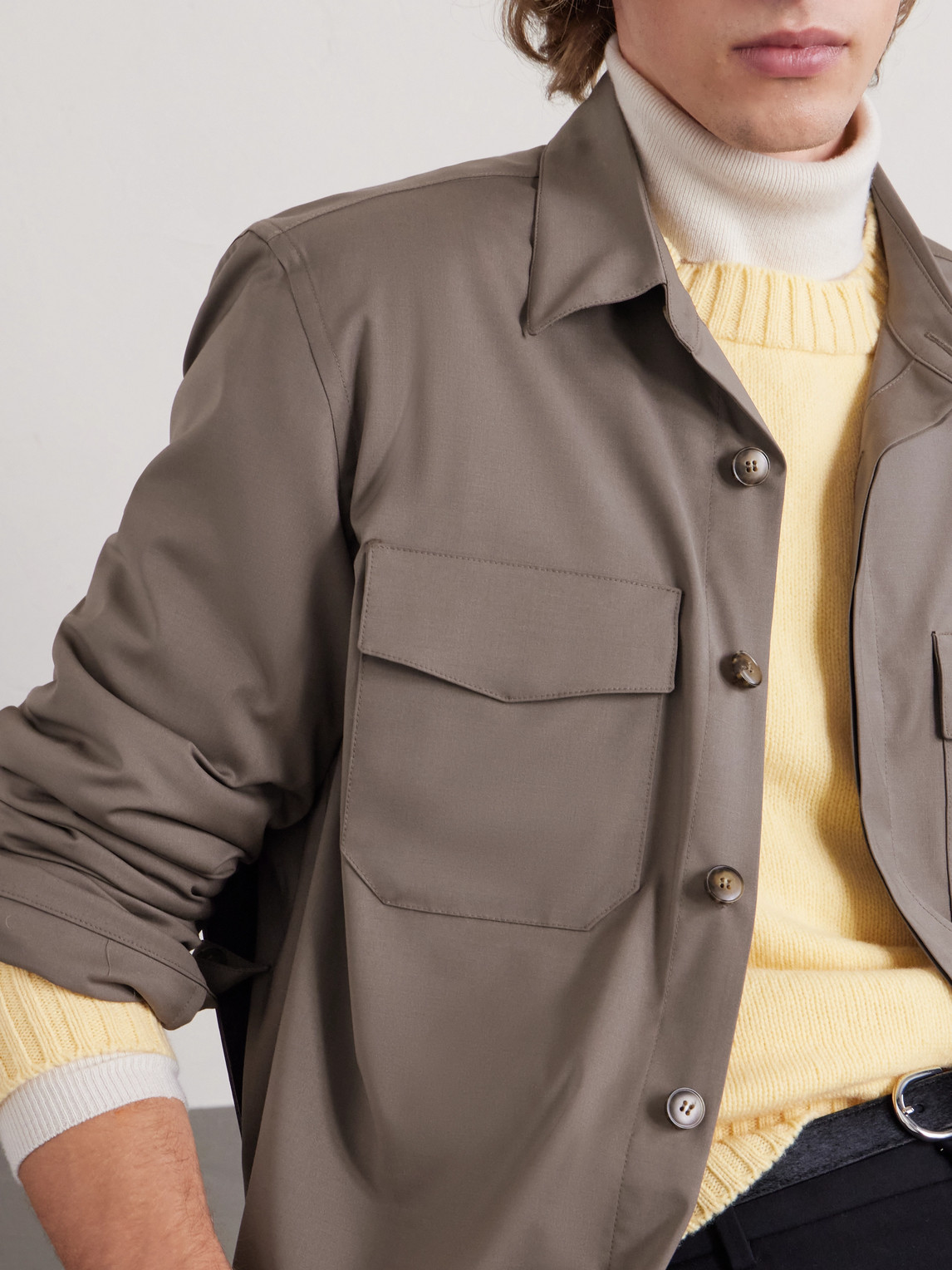 Wool-Blend Overshirt