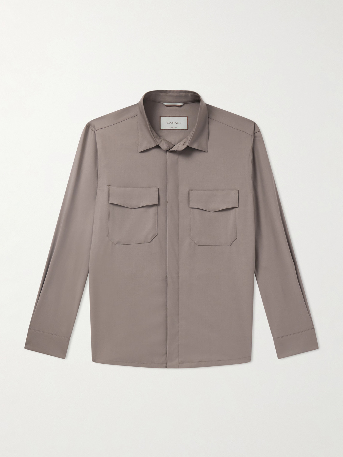 Canali Wool-Blend Overshirt - Men