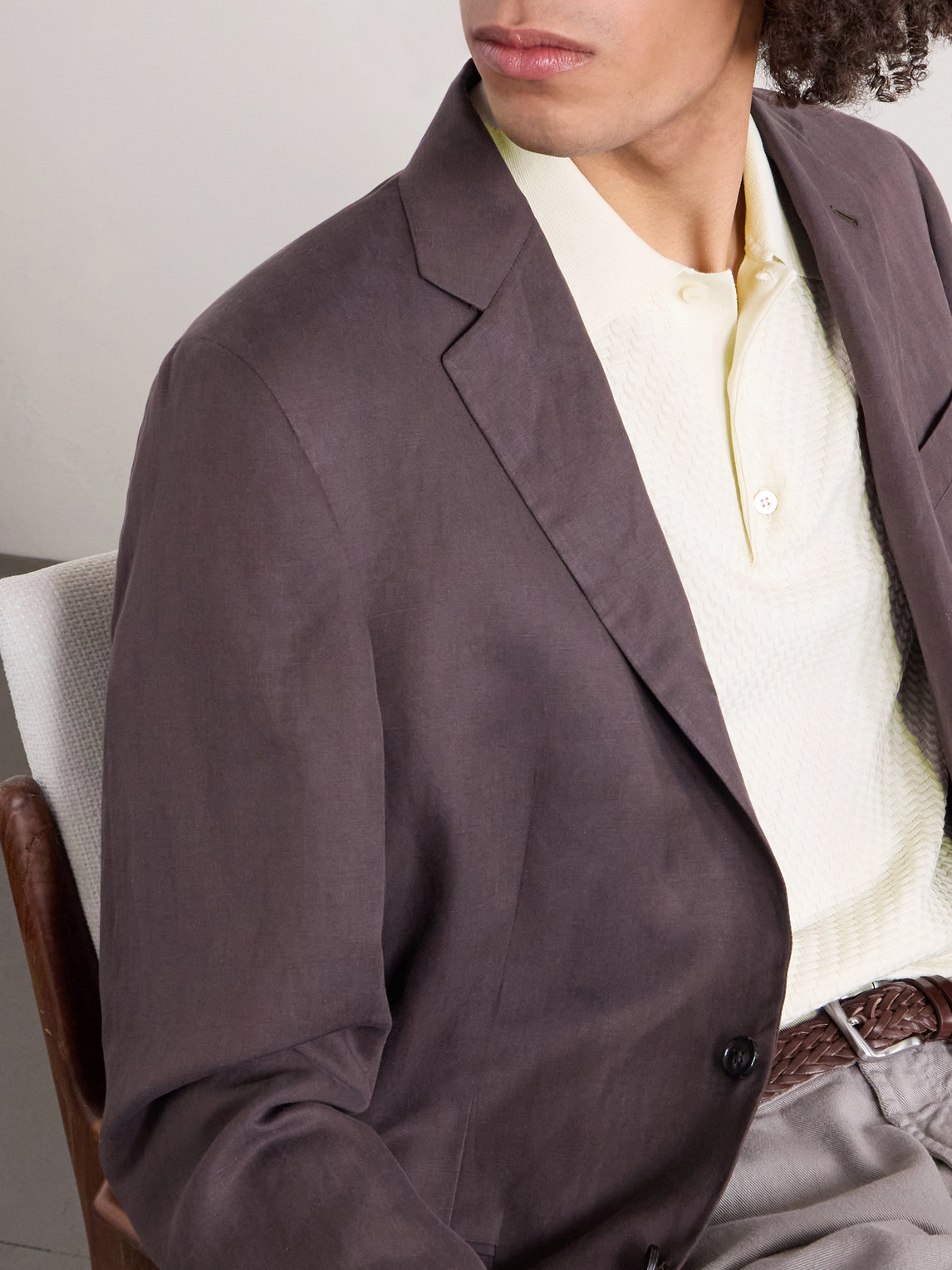 Cotton And Silk-Blend Polo Shirt