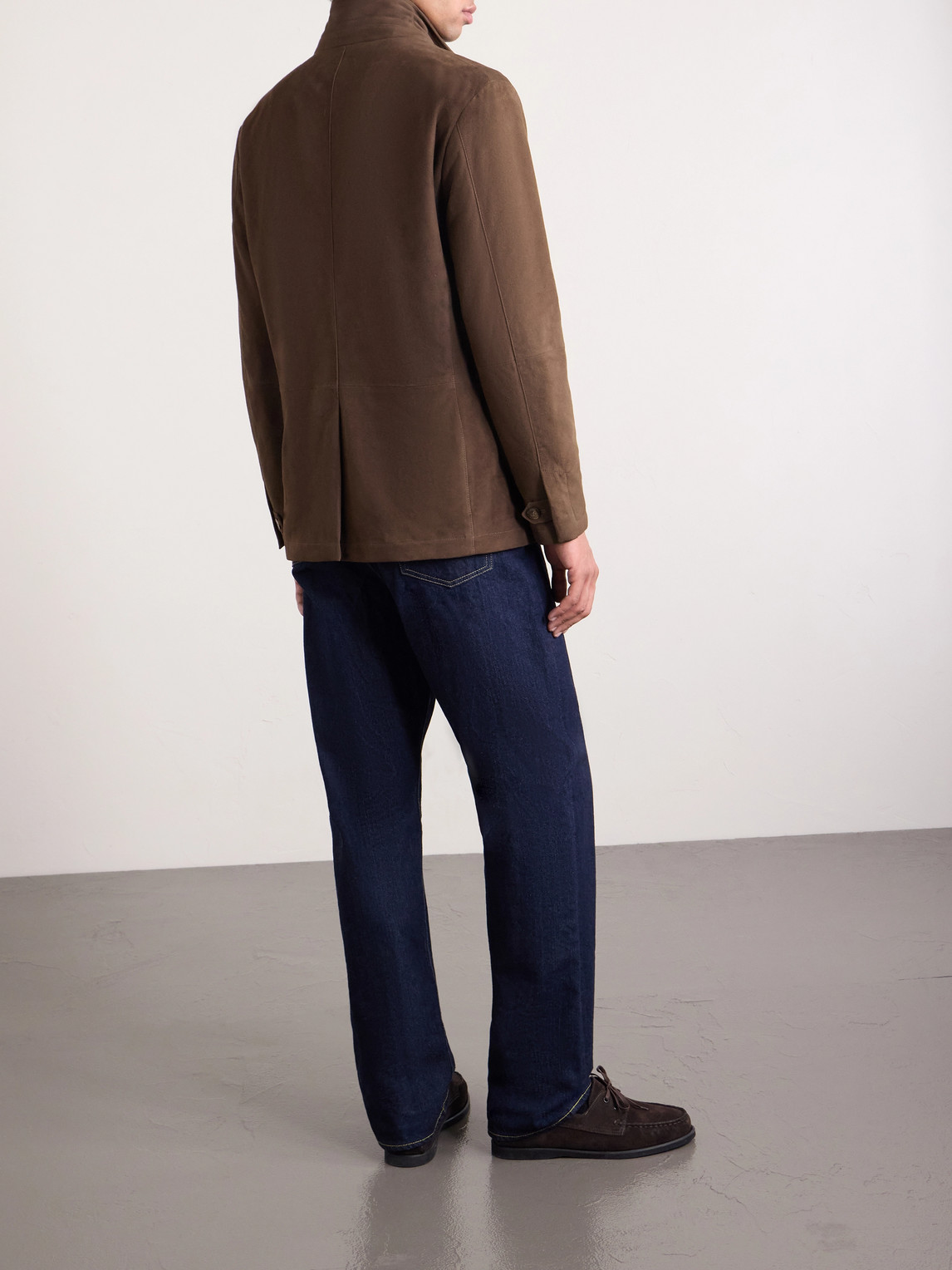  Canali - Bruma Layered Suede Jacket - Men - Brown - It 52 