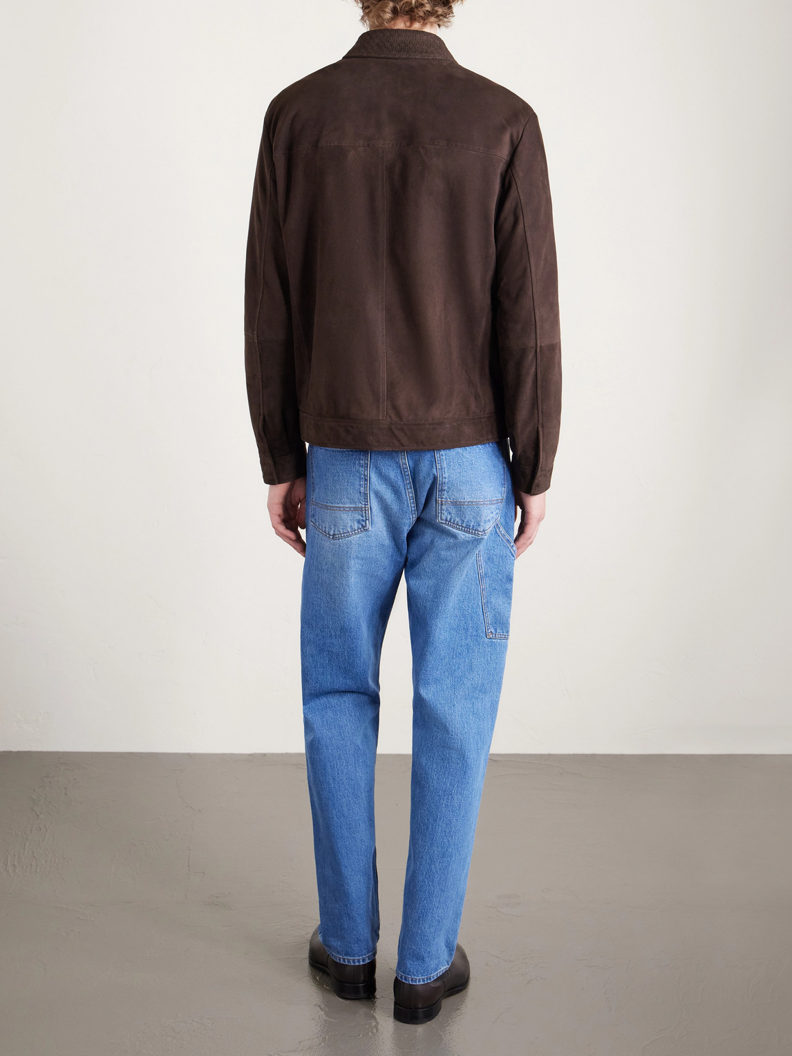  Canali - Woven Suede Jacket - Men - Brown - It 46 