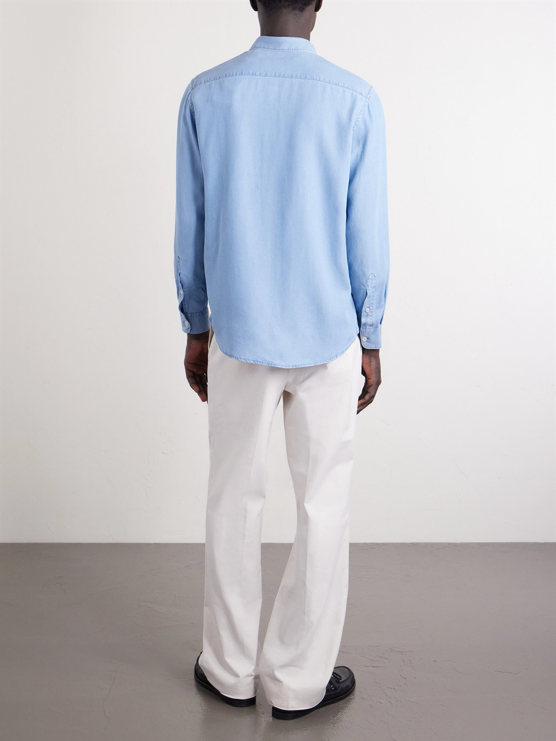  Altea - Scott Lyocell-chambray Shirt - Men - Blue - Xl 