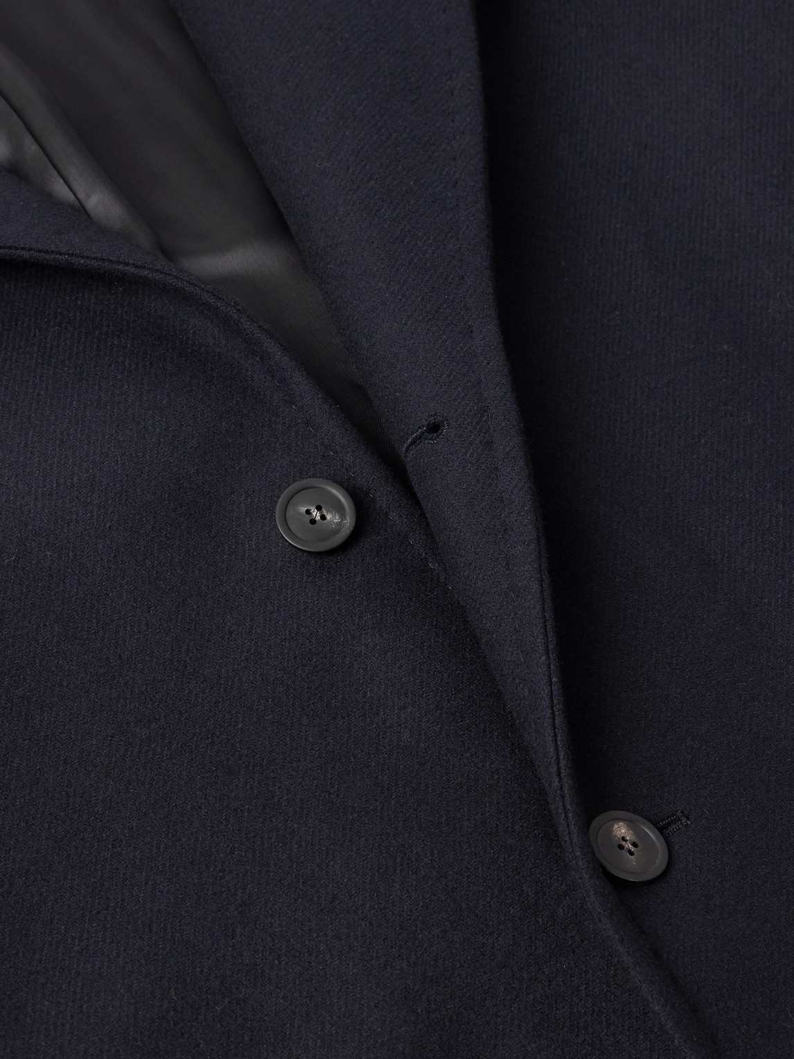 Altea Coleman Wool-blend Twill Coat In Blue