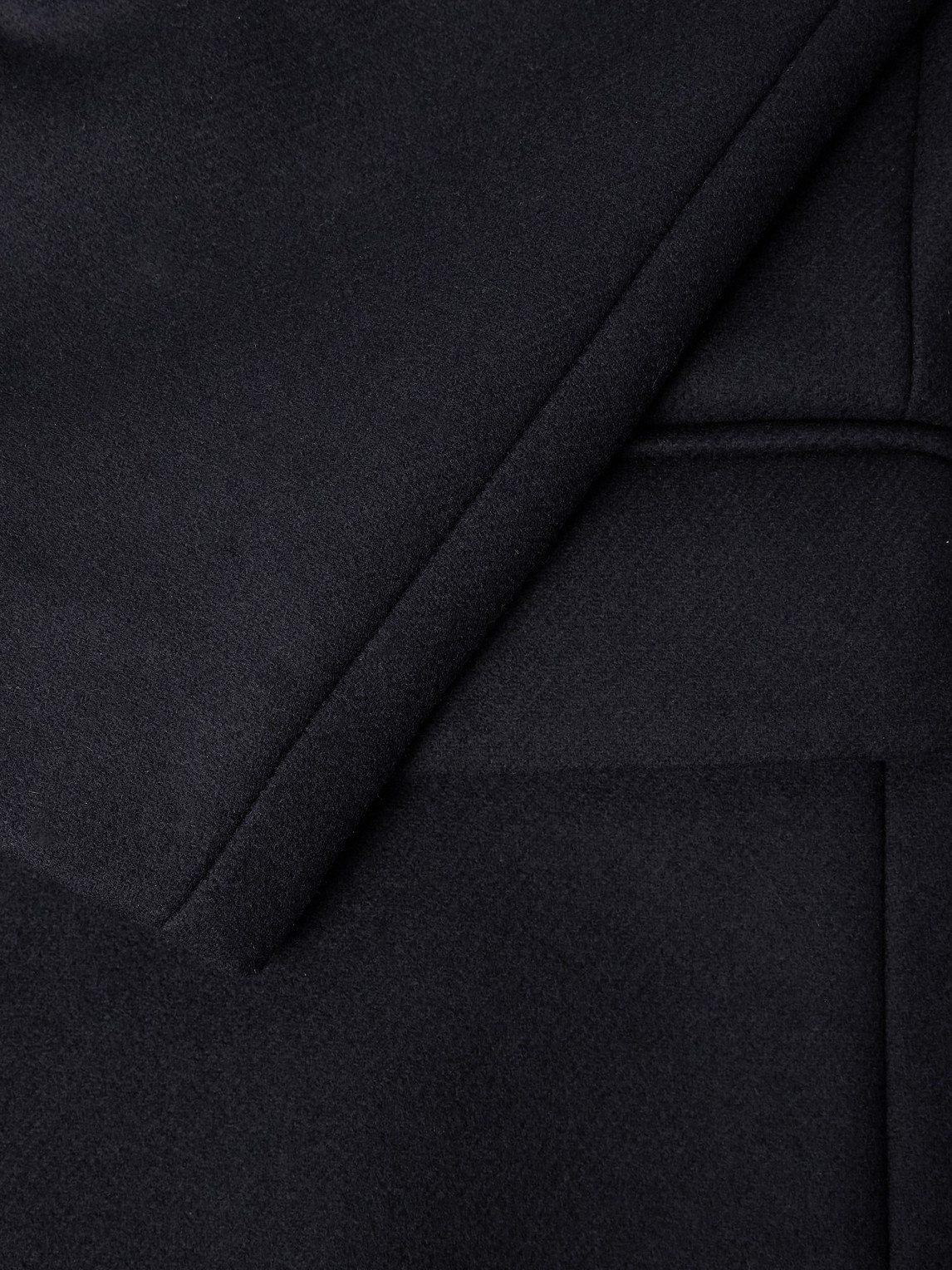 Altea Coleman Wool-blend Twill Coat In Blue