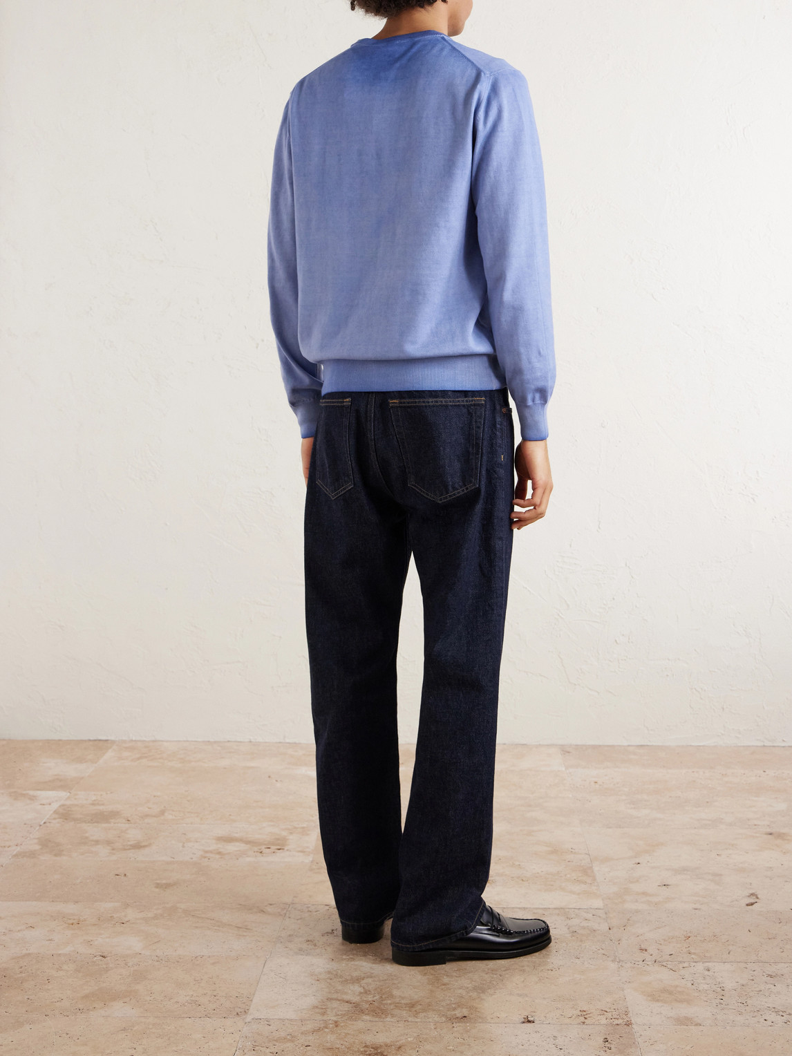  Altea - Cotton Sweater - Men - Blue - Xxl 