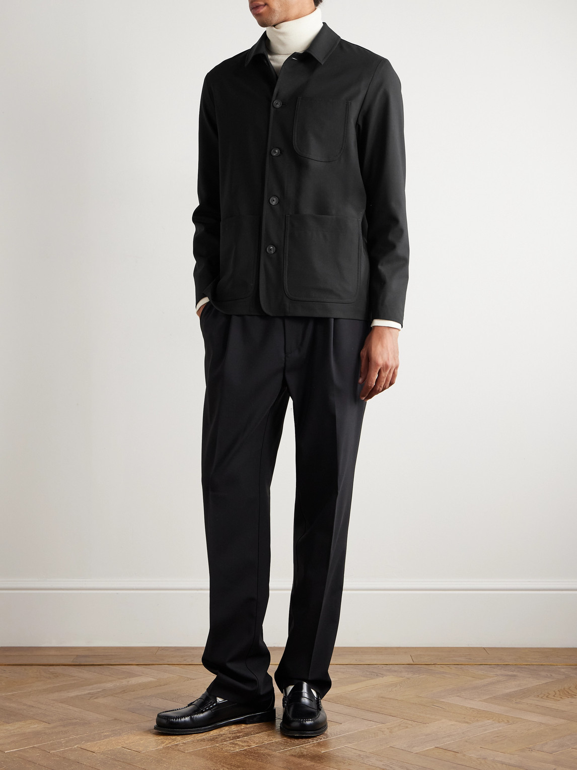 Altea Constantin Wool-blend Jacket In Black