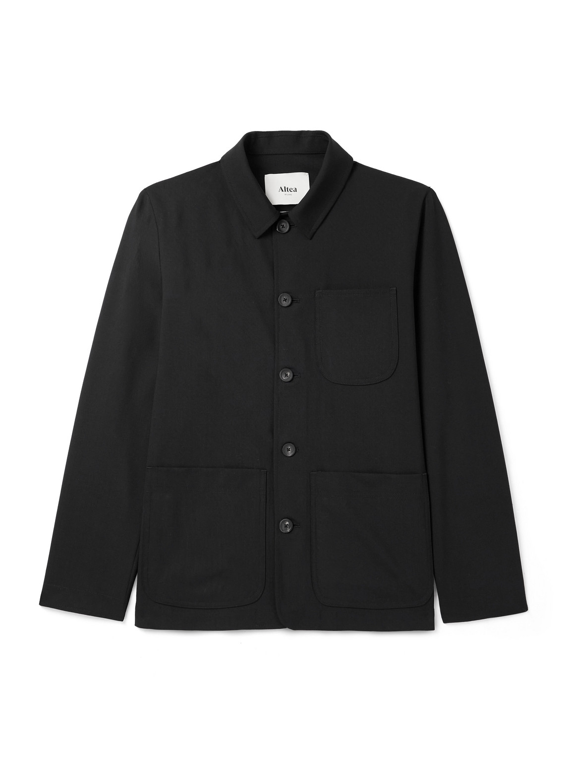 Altea Constantin Wool-blend Jacket In Black