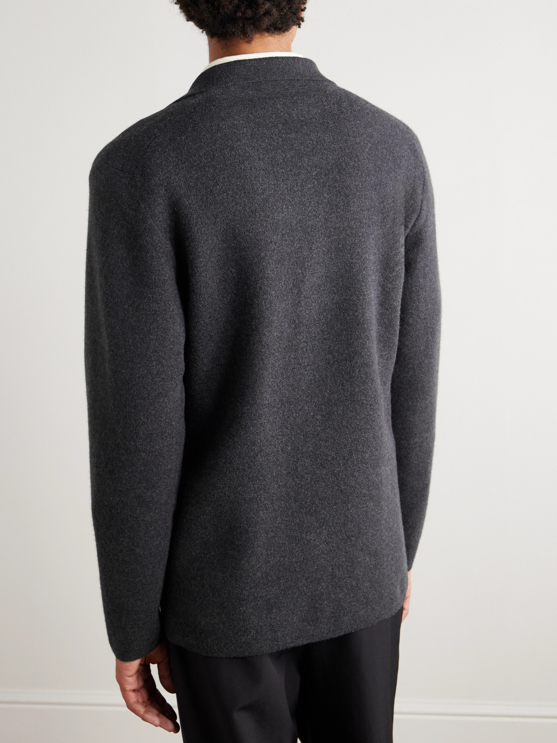 Altea Virgin Wool Cardigan In Blue