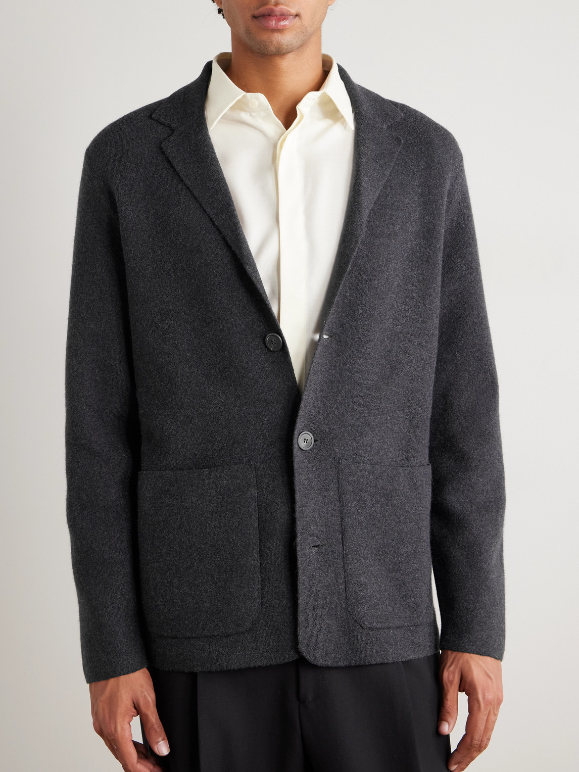 Altea Virgin Wool Cardigan In Blue