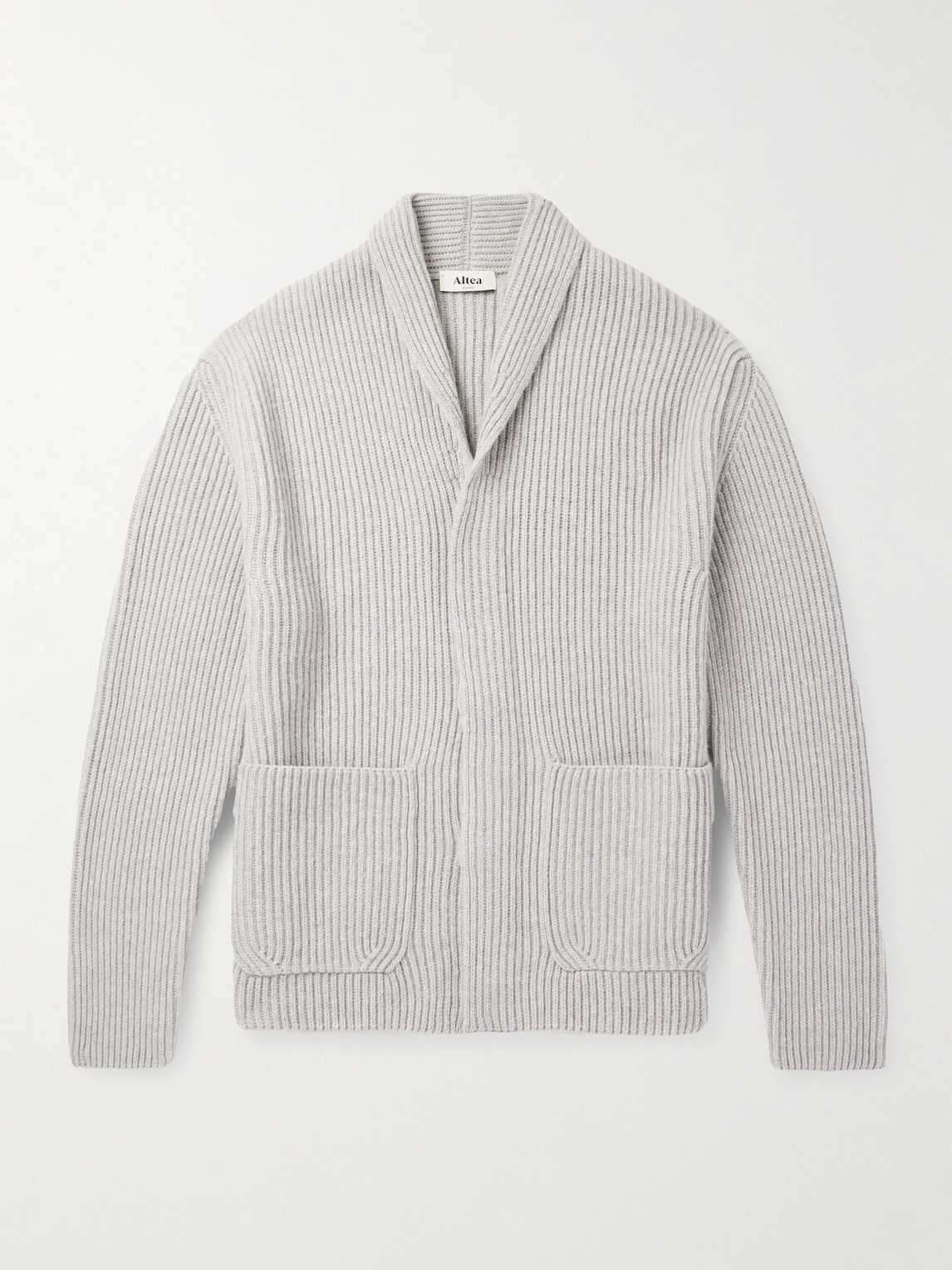 Altea hawl-Collar Ribbed Wool Cardigan - Men