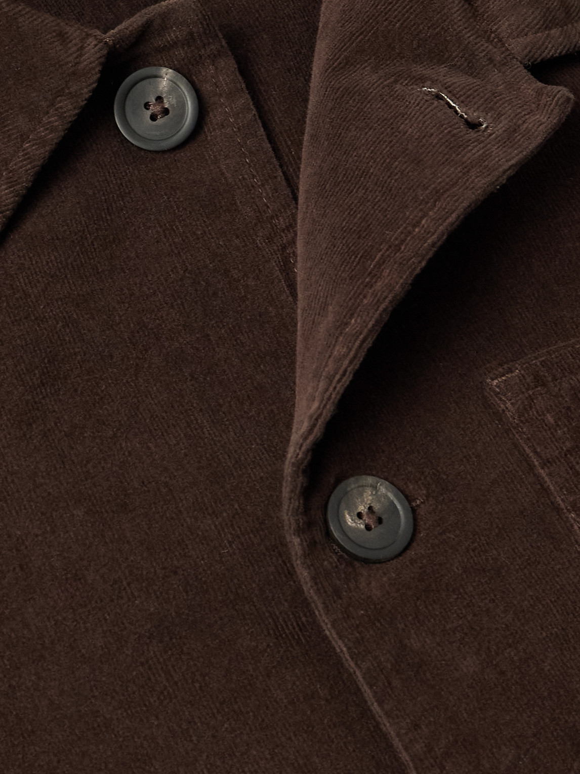Altea Constantin Garment-dyed Stretch-cotton Corduroy Overshirt In Brown