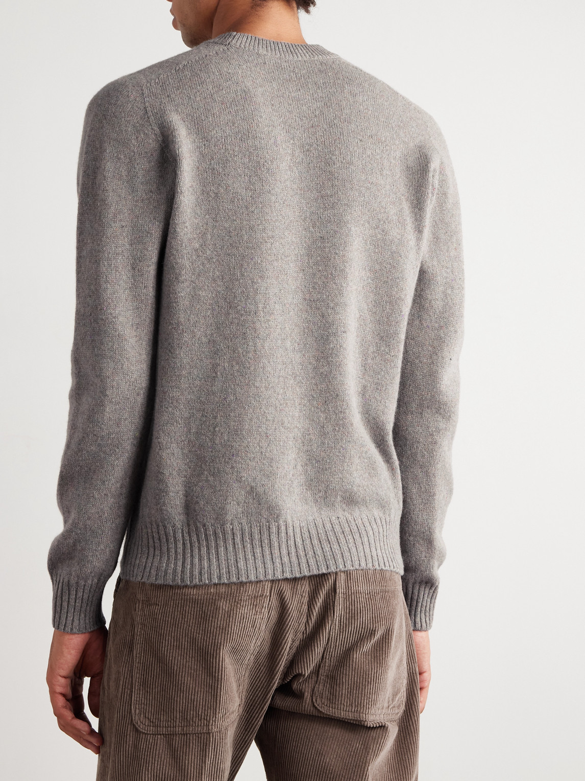 Altea Wool And Cashmere-blend Sweater In Gray