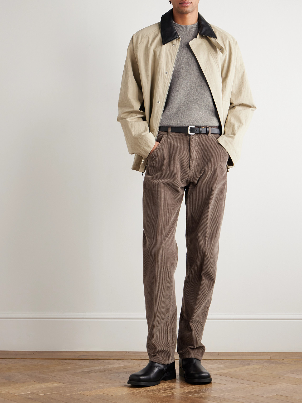 Altea Wool And Cashmere-blend Sweater In Gray