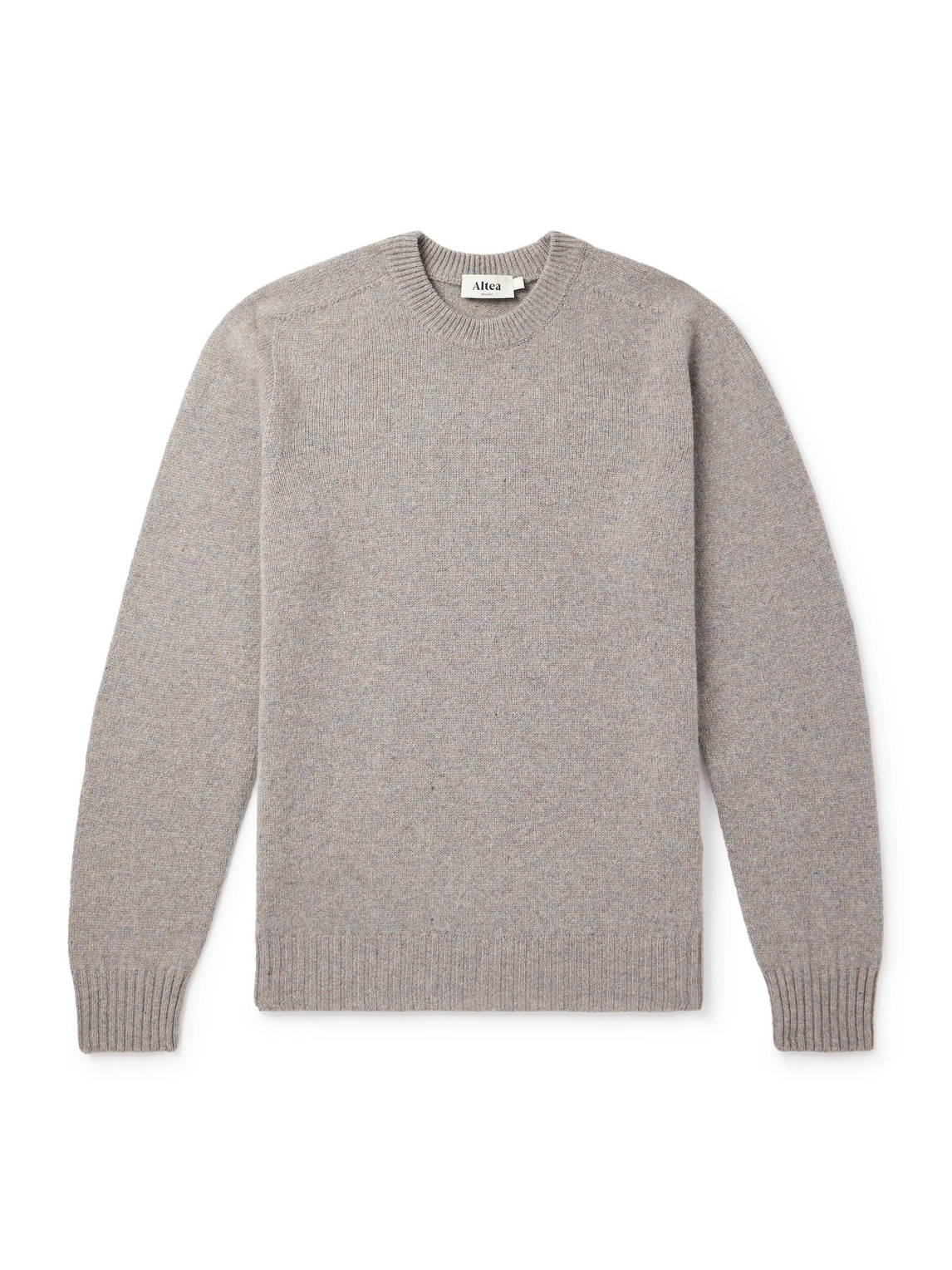 Altea Wool And Cashmere-blend Sweater In Gray