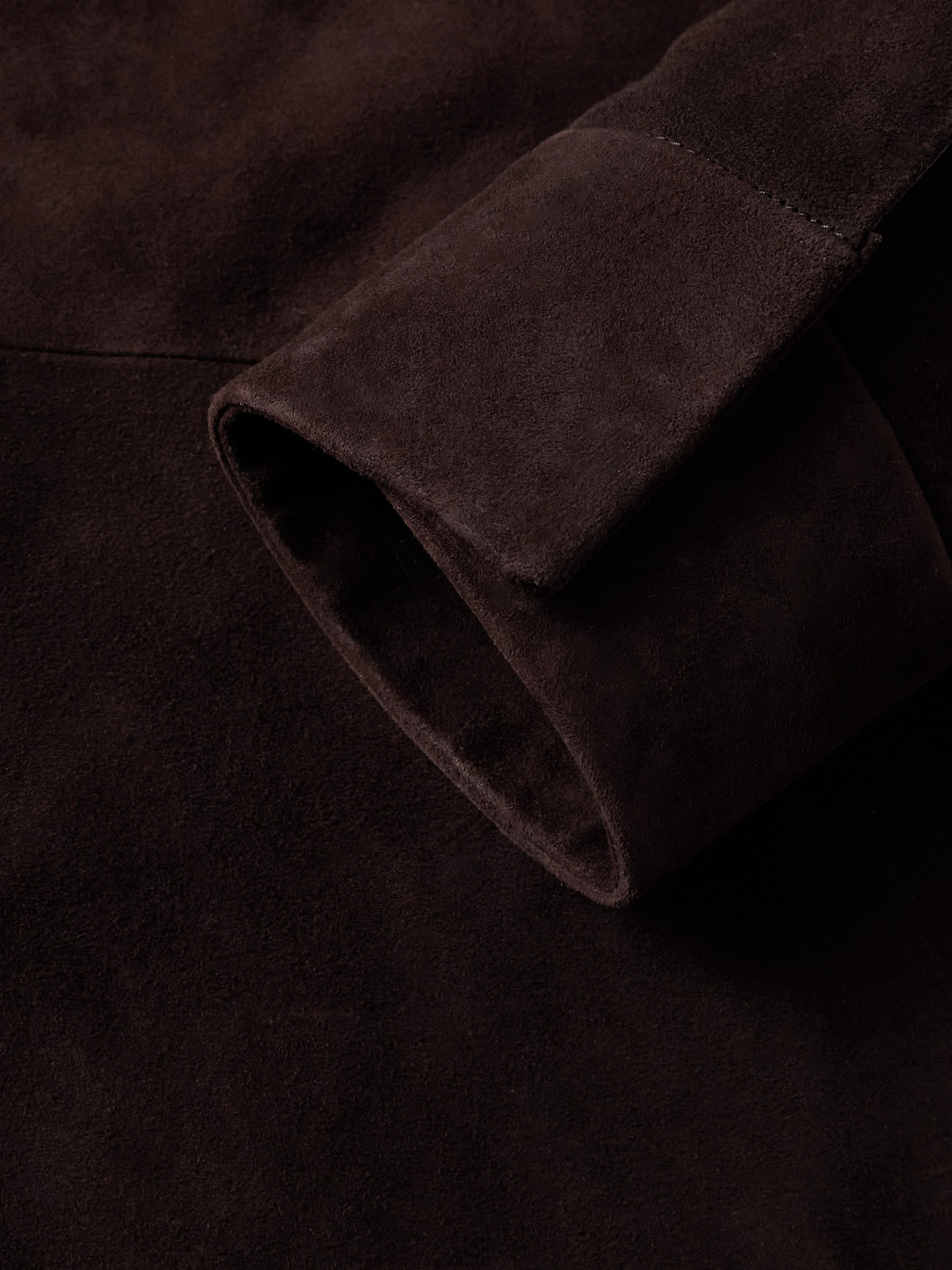 Altea Leon Suede Jacket In Brown