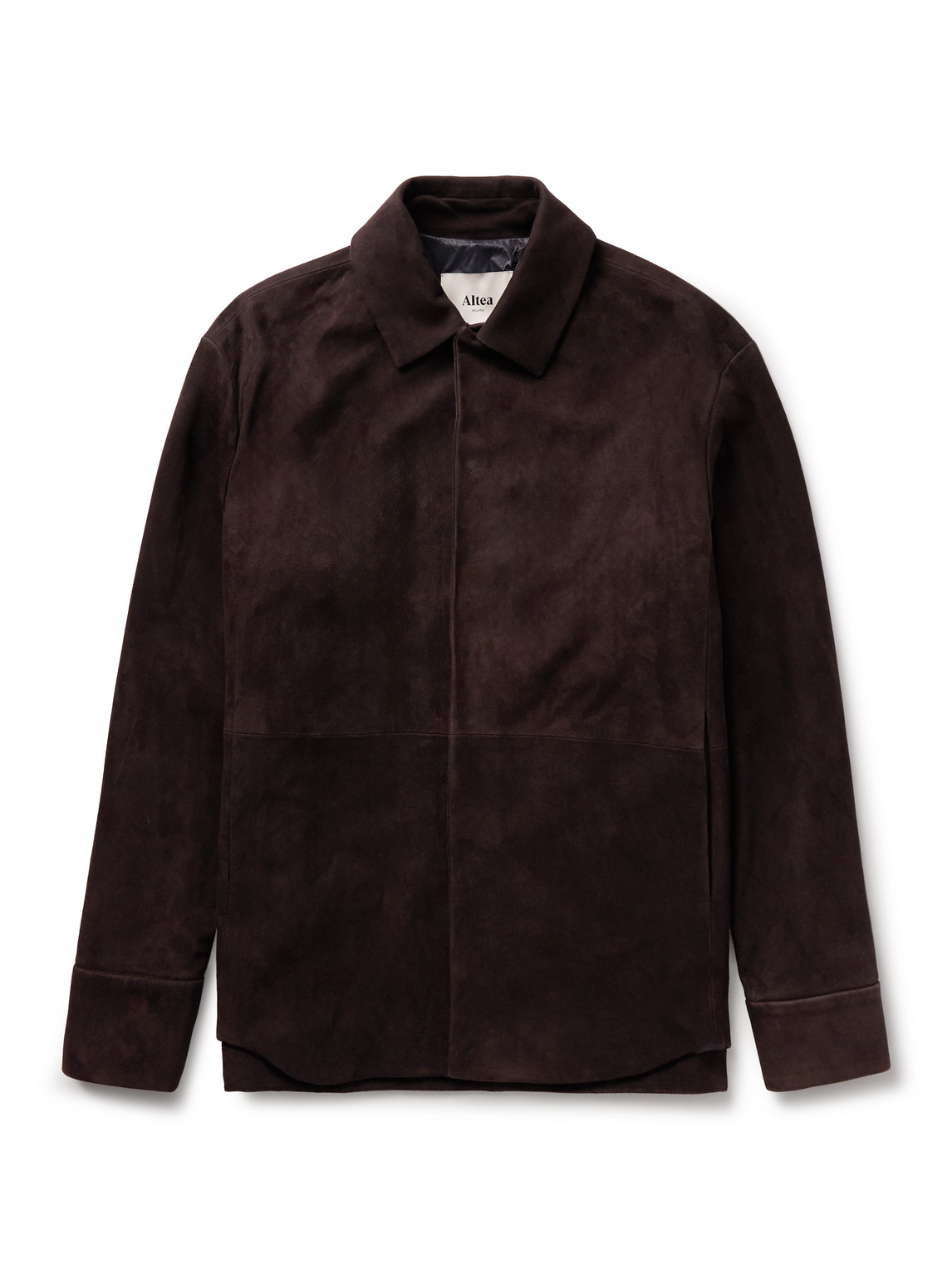 Altea Leon Suede Jacket In Brown