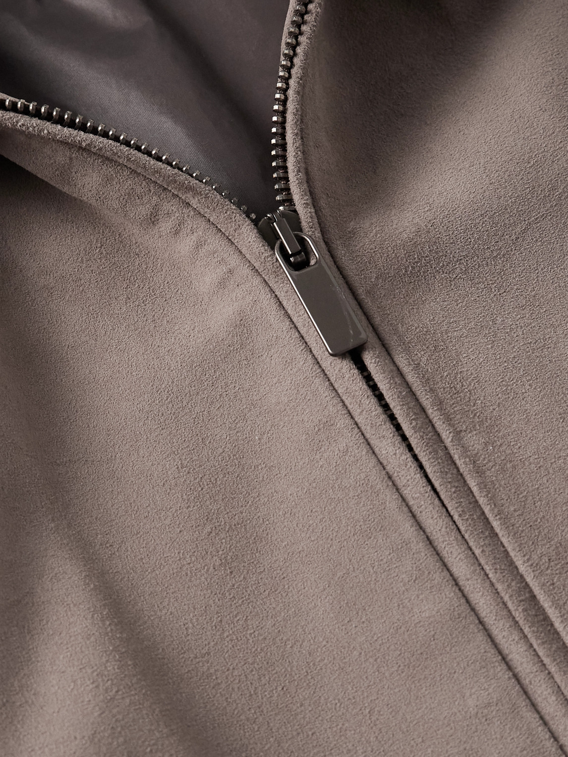 Altea Lennox Suede Bomber Jacket In Gray