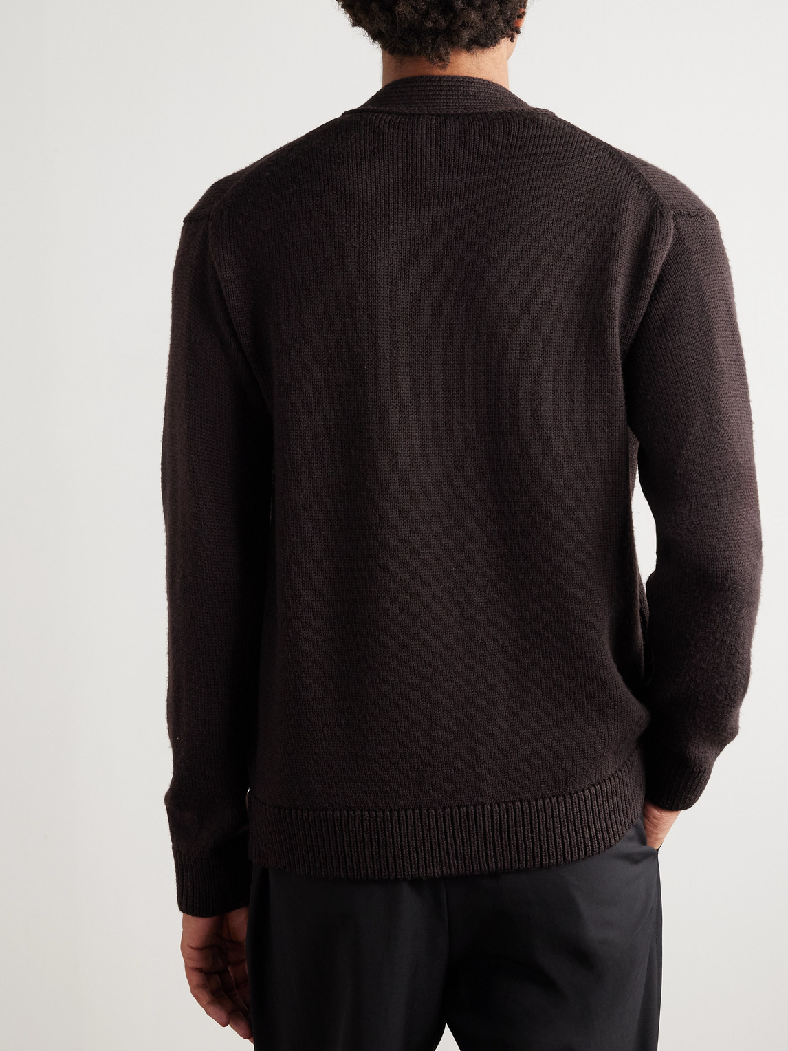 Altea Wool Cardigan In Black